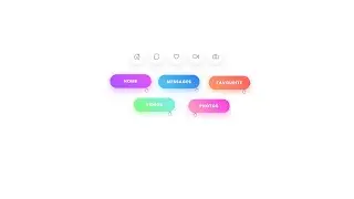 CSS Icon Hover Effects with Text And Gradient Drop Shadow