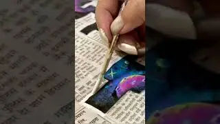 Painting on Newspaper  😱 