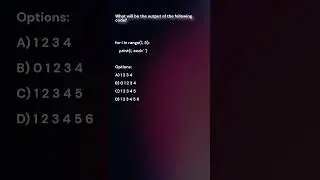 Python Quiz: Can You Guess the Output of This Loop? 🤔#python #pythonprogramming #shortsfeed #shorts