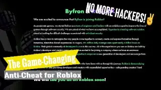 Roblox's Biggest Problem SOLVED: Say Goodbye to Hackers and Cheaters with Byfron Anti-Cheat!