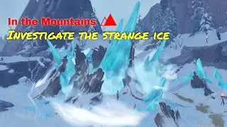 Investigate the Strange ice || In the mountains || Genshin Impact 