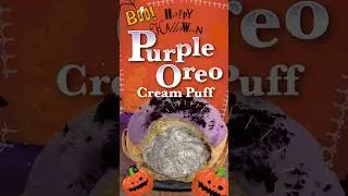 Beard Papa's Purple Oreo Puff for Halloween