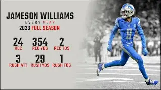 Jameson Williams Full Season Replay: Every Target, Catch, and Run in the 2023 NFL Season