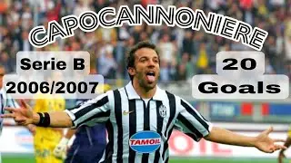 Alessandro Del Piero All 20 Goals in Serie B (Capocannoniere 2006/2007) with Commentator