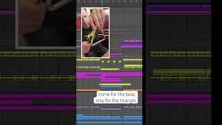 Made a beat for theme song, wanted to use a triangle on the breakdown. #shorts #composer #themesong￼