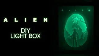 How to Make Alien Paper Cut Light Box | DIY Tutorial