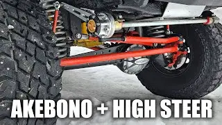 DANA 30 WJ Knuckle & AKEBONO BRAKES + HIGH STEER / Part 2