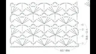 Ажурные узоры крючком.  Простой узор.  Мастер класс для новичков Урок 265  Openwork crochet pattern