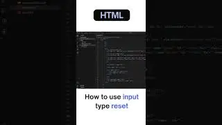🔥HTML Reset Button Explained in 30 Seconds! 