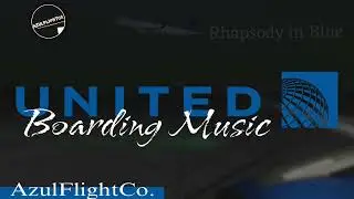 United Airlines Boarding Music and Safety Demo For an Late Evening Flight (KALB) 2024