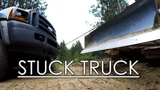 Stuck Truck in the Boonies - F550 and an Antique Dozer