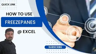 How to use Freeze panes in excel || by Quicklink