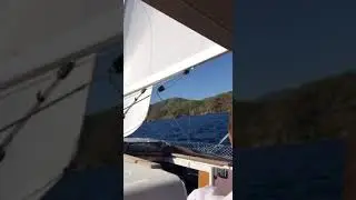 Катечка рулевой. Байдевинд. 11 узлов.