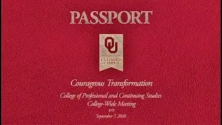 Passport, Courageous Transformation - College Wide Meeting
