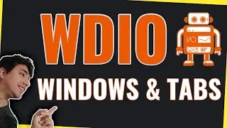 AUTOMATED TEST handling TABS and WINDOWS using WebDriver.IO | WebDriverIO Tutorial