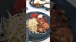 grilled chicken aglio olio 