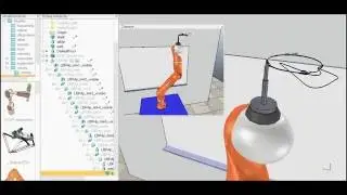 Circular path without constraint on orientation through cartesian control