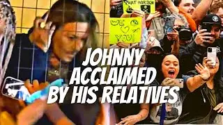 Johnny Depp is acclaimed by his relatives in Italy