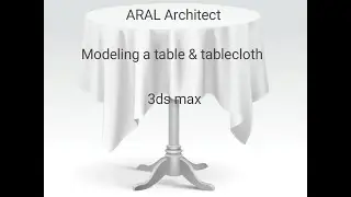 3ds max tutorial  : How to model the table cloth 