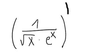 More difficult derivative problem. Solve it.