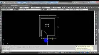 Draw a Room and Door in autocad
