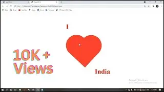 How to make blinking heart 💓 using html & css | blinking heart | heart using html & CSS| 