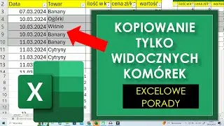 Excel Kopiowanie tylko widocznych komórek