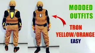 GLITCH OUTFIT TRON GIALLO/ARANCIONE MODDATO + BADGE IAA + GUN BELT - FACILE - GTA 5 ONLINE