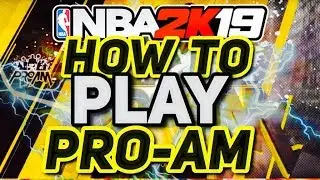 HOW TO PLAY PRO-AM in NBA 2K19 with YOUR SQUAD!
