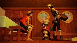 Luffy and Usopp fight for the going Merry- One piece Pirate Warriors 4 clip