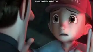 Astro Boy: Toby is killed by the red core robot