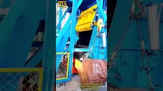 Apron shot blasting machine with loading and unloading device #blaster #shotblasting #shotblast