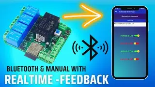Bluetooth & Manual Control HomeAutomation with Realtime feedback.| JLCPCB.