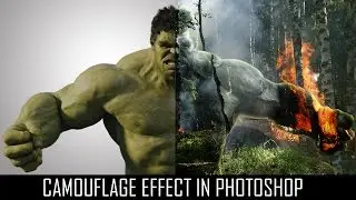 Photoshop Camouflage Effect : Camouflage Invisible Effect