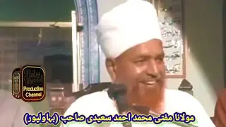 Allama Mufti Muhammad Ahmad Saeedi sb Bahawalpur/// Islamic bayan in saraiki ///