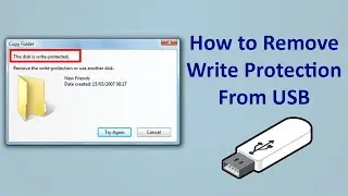 How to Remove Write Protection from any Pen Drive? | How to disable write protection from USB