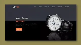 How To Create Landing Page Website Using HTML And CSS | Website Landing Page Design 2022