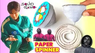 How to make squid game spinner Top | How to make spinning toy | Squidgame toy making