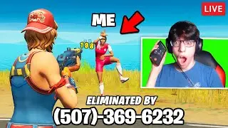 Stream Sniping Until He Calls My Phone Number...