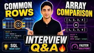 Python Interview Prep: Common Rows & Array Comparison Explained
