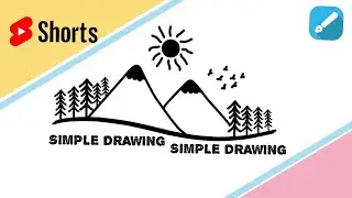 Simple Drawing Landscape in Infinite Design App 