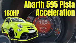 Abarth 595 Pista 160HP  | Stock Quick Acceleration
