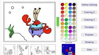 Learn Coloring Spongebob and friends | Belajar mewarnai karakter spongebob