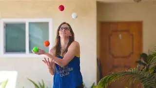 trying to juggle FLO'S MESS with 4 BALLS