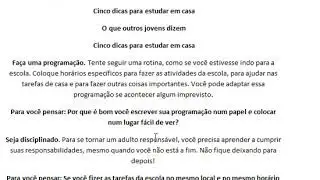 Estudando em Casa,Como Posso Me Sair Bem?Vejam 5  Dicas.
