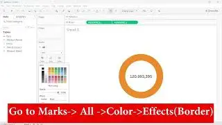 Add Borders to Donut chart, Barchart or any visualization in tableau
