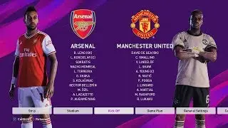 PES 2020 GAMEPLAY ARSENAL VS MANCHESTER UNITED