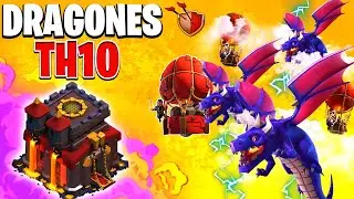 ATAQUE CON DRAGONES PARA TH10 - AYUNTAMIENTO 10 // Clash of clans