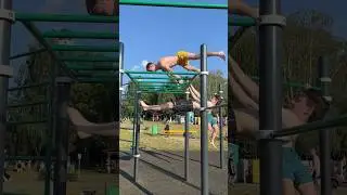 Calisthenics with friend