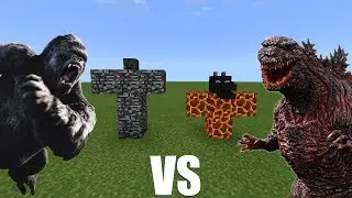 MCPE: King Kong vs Godzilla